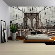 Wall26 - Brooklyn Bridge and Cable Pattern - CVS - 100x144 inches   123309844835